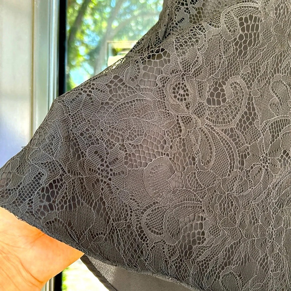 Metaphor Black Lace Top - Picture 3 of 7